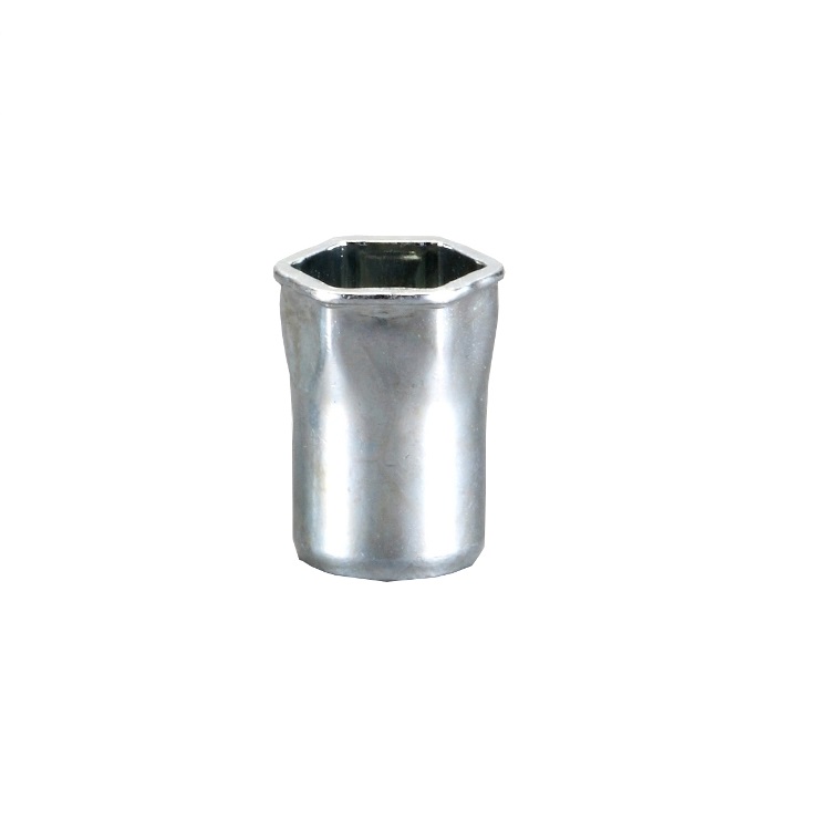 Reduced Head Half Hexagonal Shank Steel Blind Rivet Nut MRH-HEX Series